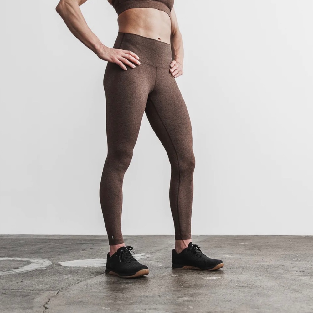 Nobull Plush Heathered Brown Leggings